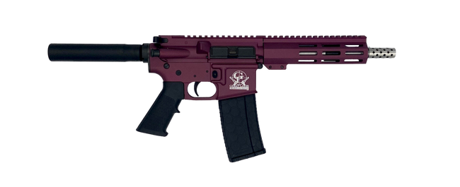 GLFA AR15 Pistol - Black Cherry | .223 Wylde | 7.5" Heavy Stainless Steel Barrel | 7" M-LOK Handguard