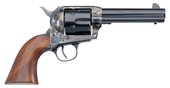 Taylors & Company 700ADE 1873 Cattleman New Model 45 Colt (LC) 6rd 4.75" Blued Cylinder & Barrel Color Case Hardened Steel Frame Walnut Navy Size Grip (Taylor Tuned)