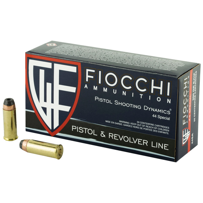 Fiocchi Defense Dynamics Centerfire Handgun Ammo 44 Spl. 200 gr. SJHP 50 rd. - 44SA500 - 762344707099