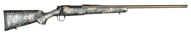 Christensen Arms 8010107900 Mesa FFT 7mm Rem Mag 3+1 22" Threaded Barrel, Burnt Bronze Cerakote, Green with Black/Tan Webbing Stock
