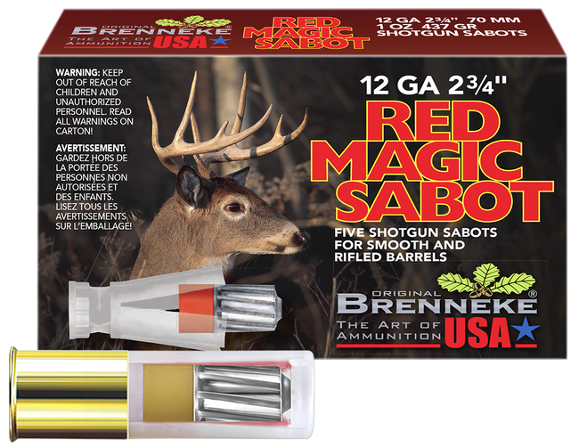 Brenneke Red Magic Sabot Slugs 12 ga. 2 3/4 in. 1 oz. 5 rd.