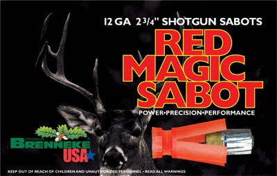 Brenneke Red Magic Sabot Slugs 12 ga. 2 3/4 in. 1 oz. 5 rd. - SL122RMS - 4030128121383