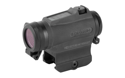Holosun HE515CT-RD 1x20mm Red Dot 2 MOA 65 MOA Circle Reticle Solar Failsafe Picatinny Quick Detach - HE515CTRD - 605930625004