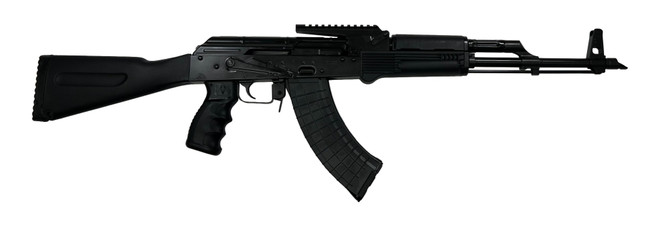 Pioneer Arms Forged Trunnion Sporter Elite AK-47 Rifle - Black | 7.62x39 | 16" Barrel | 30rd | Polymer Furniture | w/ Built-in Optic Rail