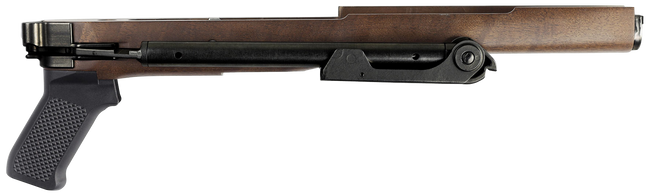 Samson Folding Stock Ruger Mini-14 Mini Thirty 13.50 in LOP Walnut Polymer Grip