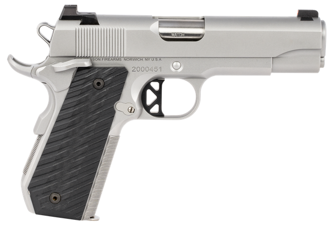 CZ Dan Wesson V-Bob 45 ACP 4.25 in 8 Round Bead Blasted Stainless G10 Grip