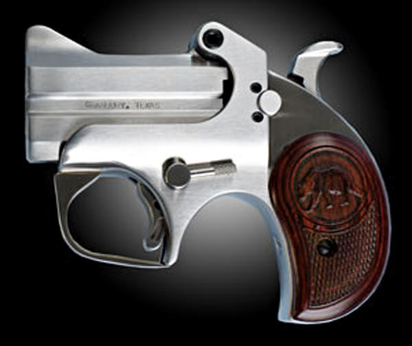 Bond Arms DEFENDER 9mm Luger, 2.5in. Barrel, 2rd, CA- Pink Grips - Stainless (CACD-9MM 2.5)