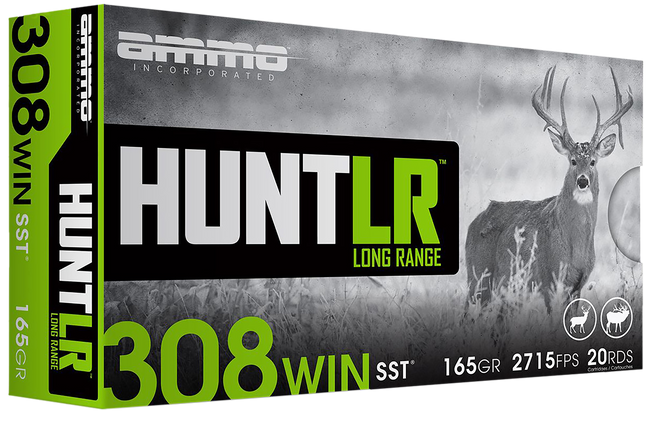 Ammo Inc Signature Hunt .308 Win Rifle Ammo - 165 Grain | Super Shock Tip | 20rd Box
