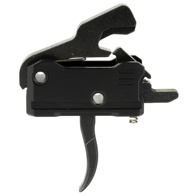 Rise Armament T017BLK RA-140 Super Sporting Single-Stage Curved Trigger with 3.50 lbs Draw Weight & Black Hardcoat Anodized Finish for AR-Platform Right - T017BLK - 850011713051