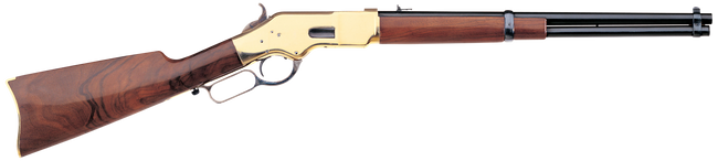 Taylors & Company 550209 1866 Yellowboy Carbine 45 Colt (LC) Caliber with 10+1 Capacity, 19" Blued Barrel, Brass Metal Finish & Walnut Stock (Full Size)