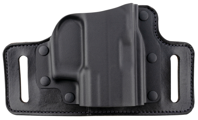 Galco TS820B TacSlide  OWB Black Kydex/Leather Belt Slide Fits Beretta APX Fits Taurus G3 Fits Sig M18 Right Hand