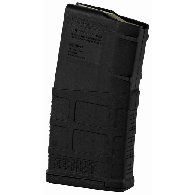 Magpul MAG291BLK PMAG GEN M3 20rd 308 Win/7.62x51mm NATO Fits AR-10/M110/SR25 Black Polymer - MAG291BLK - 873750008509