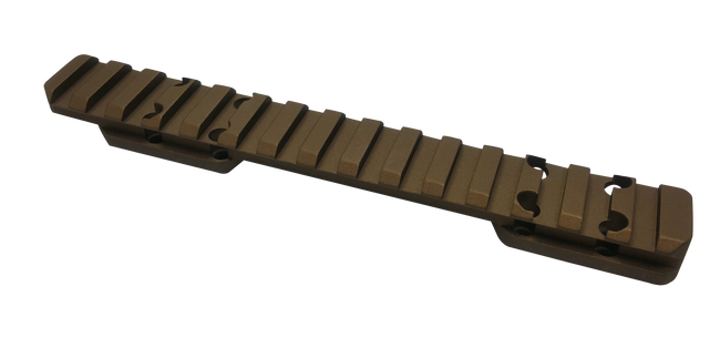 Talley Manufacturing Browning X-Bolt Picatinny Rail Short Action 0 MOA Smoked Bronze 6.155in