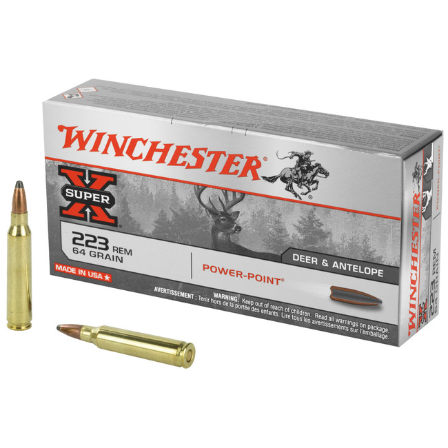 Winchester Super-X 223 Remington Power Point 64 Grain 20 Rounds