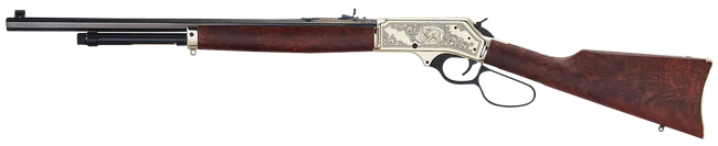 Henry H010BGWL Wildlife 45-70 Government 22" 4 Rounds Polished Brass Engraved