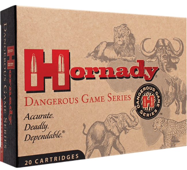 Hornady, Dangerous Game, 404 Jeffery, Dangerous Game Solid, 400 Grain, 20 Rounds