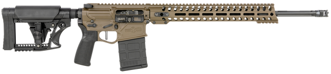 Patriot Ordnance Factory Rogue Prescott 6.5 Creedmoor 20in 20+1 Patriot Brown Stainless Fluted Barrel Adjustable Stock MFT Grip