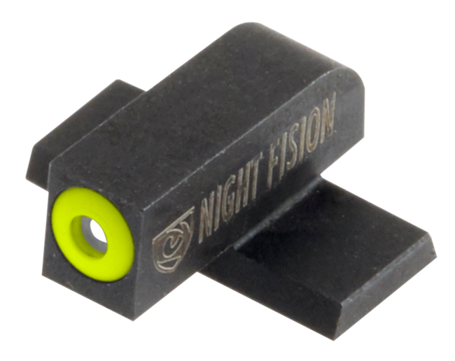 Night Fision SPR225001YGX Tritium Front Sight for Springfield  Green Tritium Yellow Outline Front Sight XD/XD(M)/XD Mod.2