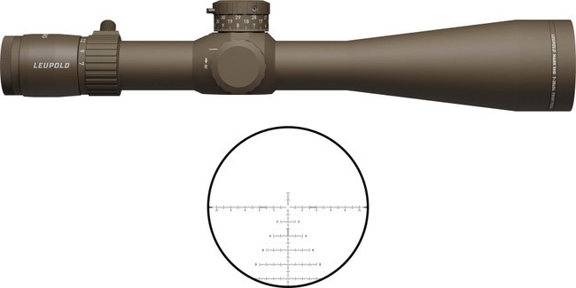 Leupold Mark 5HD 7-35x56mm Rifle Scope Flat Dark Earth 35mm Tube FFP PR2 MIL Reticle - 185073 - 030317040253