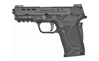 Smith & Wesson 13223 Performance Center M&P Shield EZ M2.0 9mm Luger 3.83" 8+1 Matte Black Black Armornite Stainless Steel Ported Slide Black Polymer Grip - 13223 - 022188883879