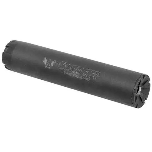 SilencerCo Sparrow 22 Rimfire Suppressor .22LR Stainless Steel Black - SU75 - 817272010008