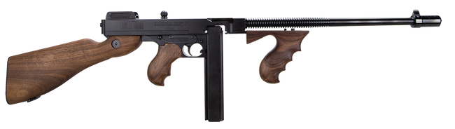 Thompson T5 1927A-1 Lightweight Deluxe 45 ACP Caliber with 16.50" Barrel, 20+1 Capacity (Stick), Blued Metal Finish, Walnut Wood Stock Grip