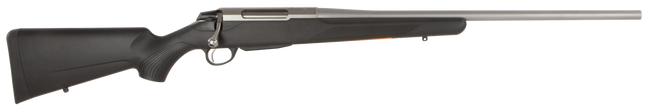 Tikka JRTXB370 T3x Lite Full Size 7mm Rem 3+1 24.30" Stainless Steel Barrel, Drilled & Tapped Stainless Steel Receiver, Black Fixed Synthetic Stock,