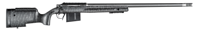 Christensen Arms 8010400200 BA Tactical Long Range 300 PRC 3+1 26" Carbon Fiber Barrel, Black Nitride Finish, Black with Gray Webbing Stock