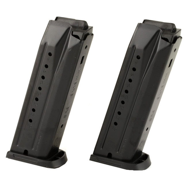 Ruger 90449 SR9C Value Pack 17rd Magazine Fits Ruger SR/SRc/9E 9mm Luger Blued 2 Pack - 90449 - 736676904495