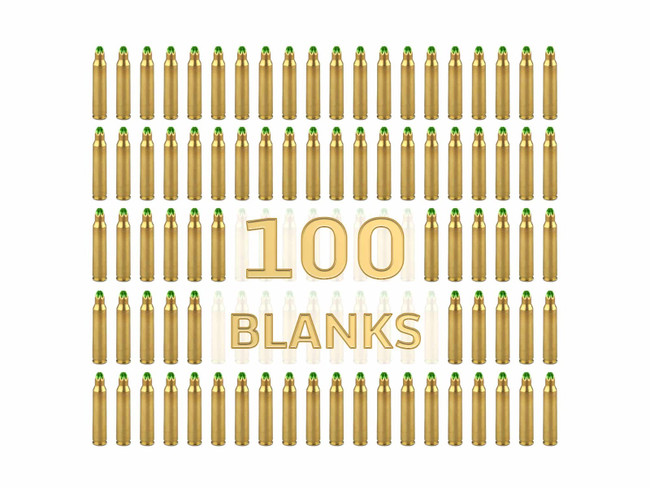F5 MFG M200 Mil Spec 5.56 Blanks - 100 Cartridges | Bulk Packaging