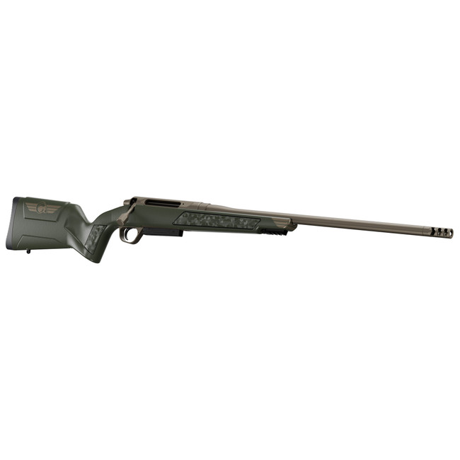 Christensen Arms 8011501000 Evoke  Full Size 300 PRC 4+1 22" Burnt Bronze Cerakote #4 Contour Threaded Barrel, Gray w/Bronze Logo Hybrid Hunter w/Picatinny Rail Synthetic Stock - 8011501000 - 840290523816