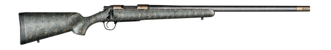 Christensen Arms 8010602001 Ridgeline  6.5 Creedmoor 4+1 20" Carbon Fiber/Threaded Barrel, Burnt Bronze Cerakote, Green with Black/Tan Webbing Stock