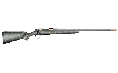 Christensen Arms 8010602001 Ridgeline  6.5 Creedmoor 4+1 20" Carbon Fiber/Threaded Barrel, Burnt Bronze Cerakote, Green with Black/Tan Webbing Stock - 8010602001 - 810651029950