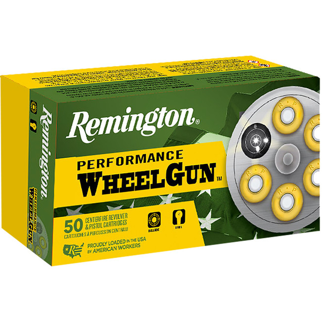 Remington Performance Wheel Gun Ammo 38 Special Truncated Match Wadcutter 148 Grain 50 Rounds - 22267 - 047700490205