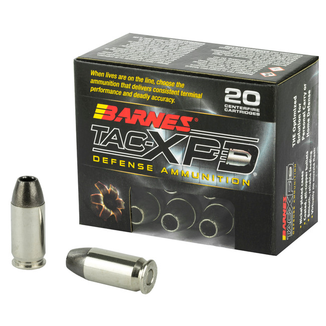 Barnes Bullets TAC-XPD 45 ACP +P TAC-XP 185 Grain 20 Rounds