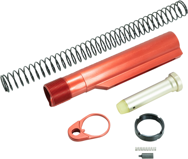 Timber Creek Outdoors Arbtkr Buffer Tube Kit Red Anodized for AR-15