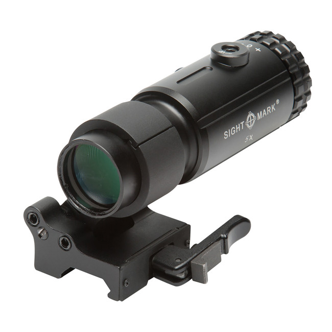 Sightmark T-5 5X Magnifier Flip to Side Mount 30mm 23mm Objective for Red Dot Holographic - SM19064 - 812495025020