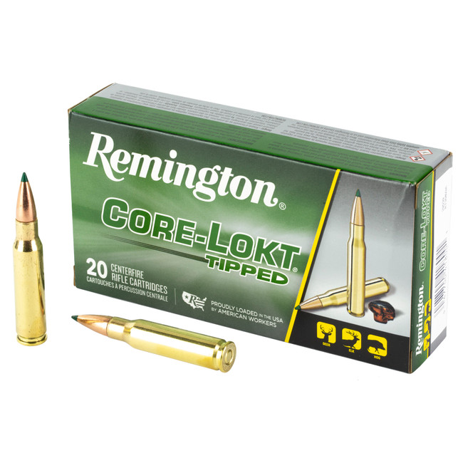 Remington Core-Lokt Tipped 308 Winchester Core-Lokt Tipped 150 Grain 20 Rounds