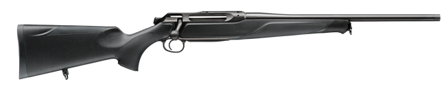 Sauer 80117637 505 Synchro XT Full Size 300 Win Mag 3+1 24" Titanium Gray Threaded Barrel, Saddle Mount Steel Receiver, Black Fixed Synthetic Stock