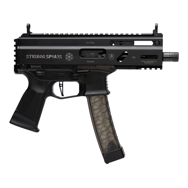 Grand Power Stribog SP9A3S Pistol - Black | 9mm | 5" Threaded Barrel | 30rd - 8588005808590 - 8588005808590