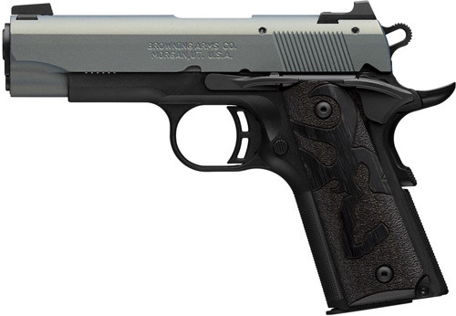 Browning 1911-380 22 Long Rifle 3.63 in 10 Rounds Northern Lights Cerakote Matte Aluminum - 051060490 - 023614861720