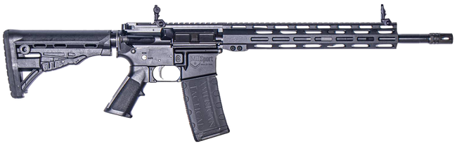 American Tactical Inc. Milsport 300 AAC Blackout (7.62x35mm), 16in. Barrel, 30rd, 13" MLOK Handguard, A2 Grip & Roger's Adj. Super Stock - Black (NPN: ATIG15MS300MLTS)