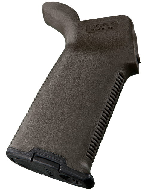 Magpul MAG416-ODG MOE+ Grip Textured OD Green Polymer with OverMolded Rubber for AR-15, AR-10, M4, M16, M110, SR25
