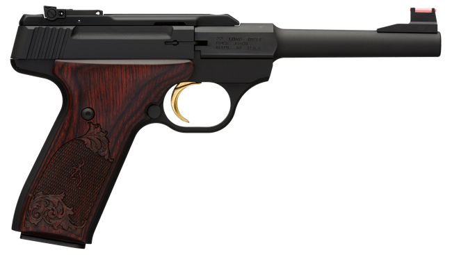 Browning Buck Mark Challenge 22 Long Rifle 5.5 in 10+1 Matte Serrated Slide Engraved Rosewood Grip