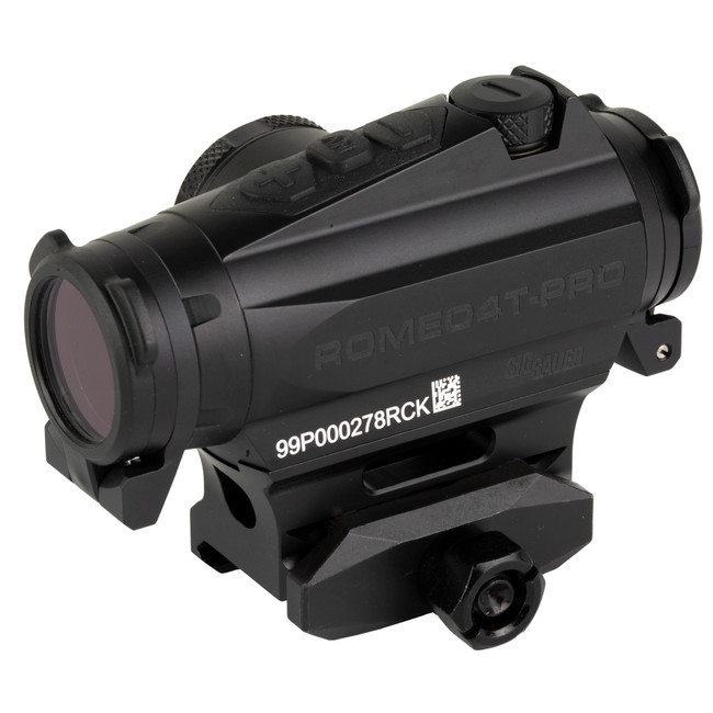 Sig Sauer Romeo4T Pro Red Dot Sight 1x20mm 2 Moa Quad Ballistic Dot Reticle