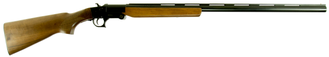 Hatfield USH12W SGL 12GA, 28in. Barrel, 1rd, Wood Stock & Forend - Black (USH12W)