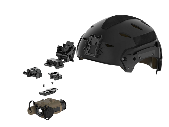 iRay USA AC52 RICO Micro Pictail Helmet Mount Fits Helmet for Optics