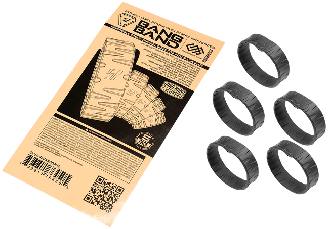 Strike Industries BANGBAND Bang Band  Made of Black Rubber 5 Pack