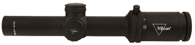 Trijicon Credo 1-4x24 Rifle Scope 30mm Tube Red MRad Ranging Reticle Led Illumination