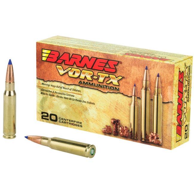 Barnes Bullets VOR-TX 308 Winchester TTSX Boat Tail 150 Grain 20 Rounds